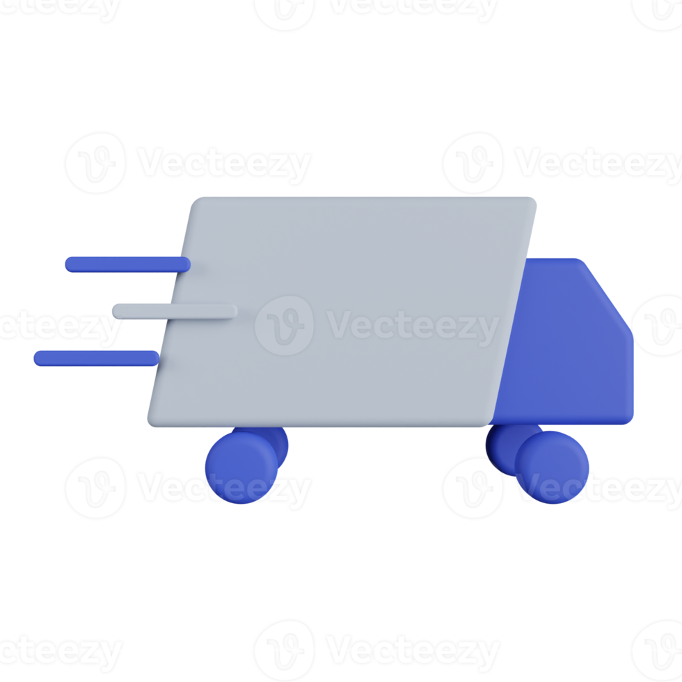 Truck Shipping 3D Illustration png