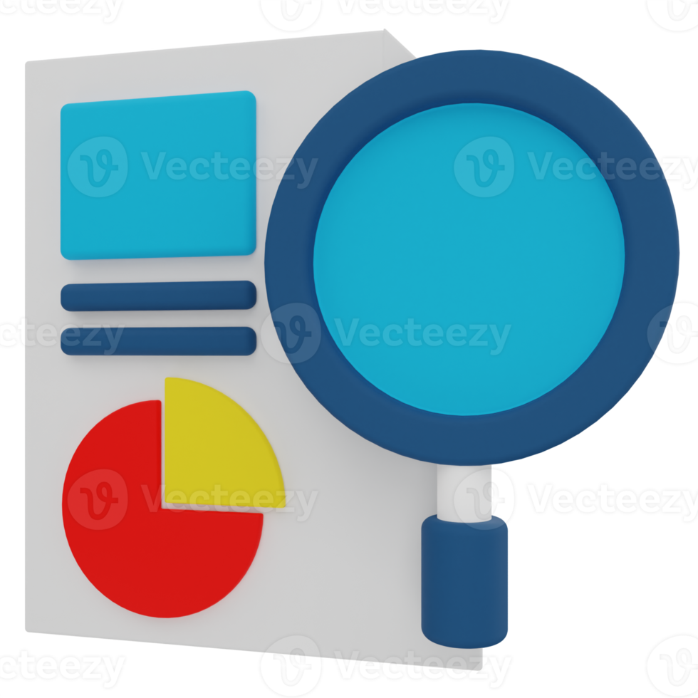 Data Analytics 3D Illustration png