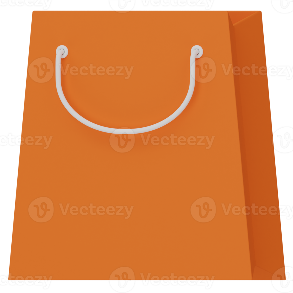 Shopping Bag 3D Illustration png