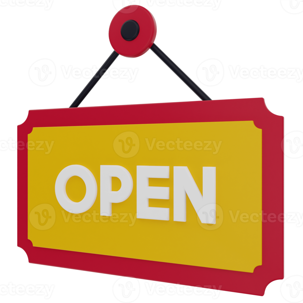 Open Board 3D Illustration png