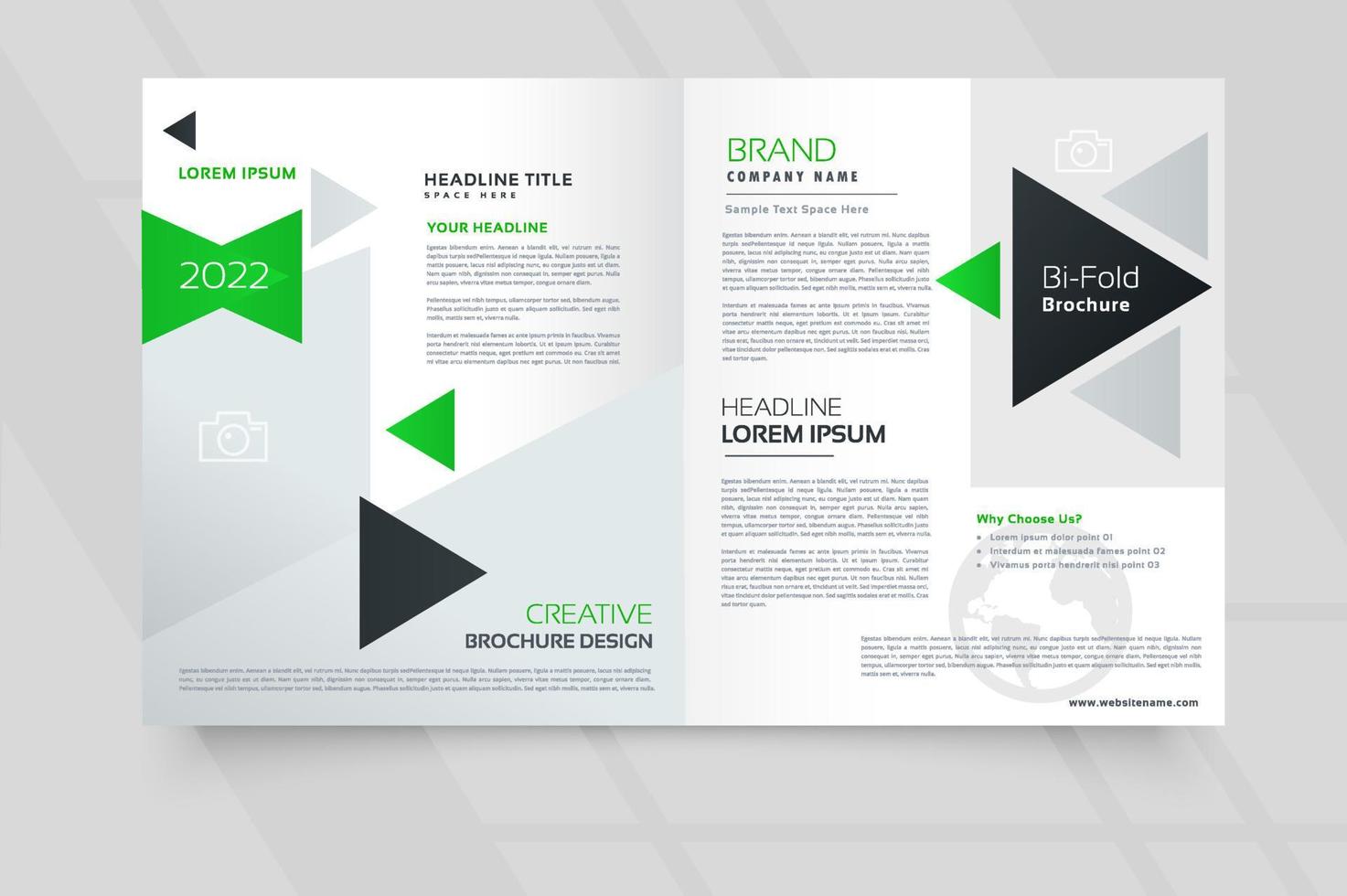 simple tri fold brochure template deisgn vector