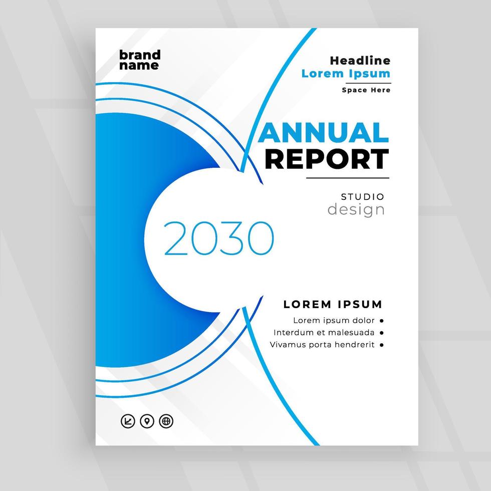 annual-company-report-design-template-10979185-vector-art-at-vecteezy