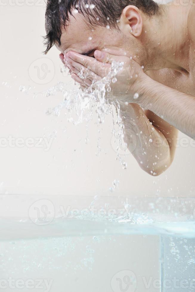 face wash close-up photo