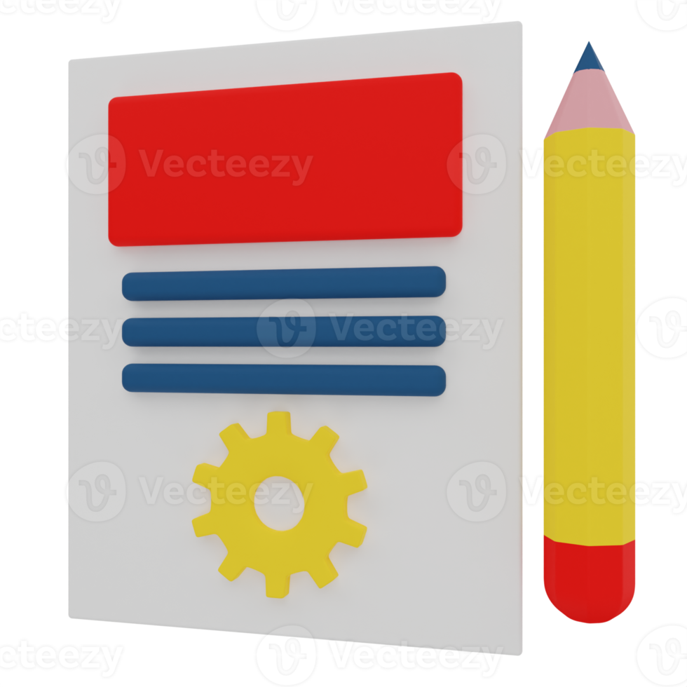 Time Management 3D Illustration png