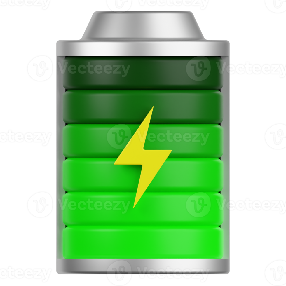 Battery Charge 3D Illustration png