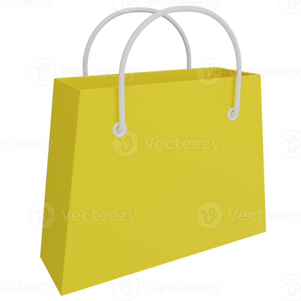 Shopping Bag 3D Illustration png