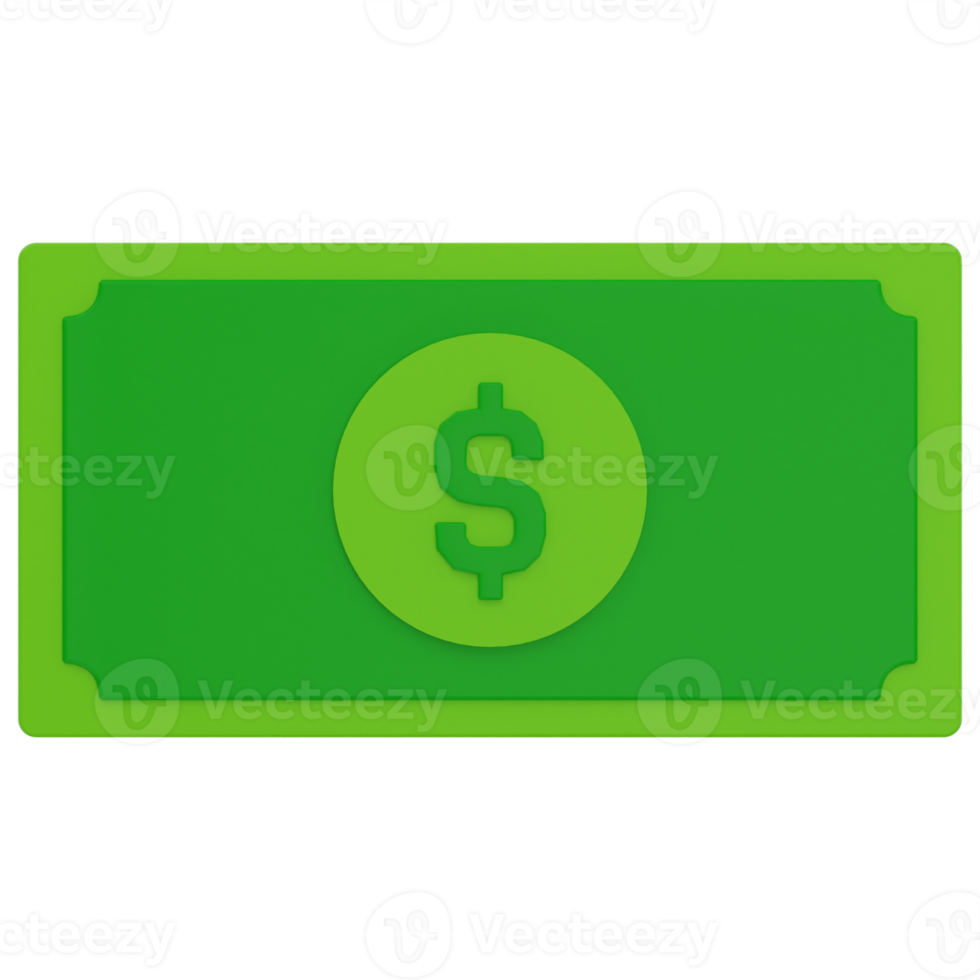 Pay Cash 3D Illustration png