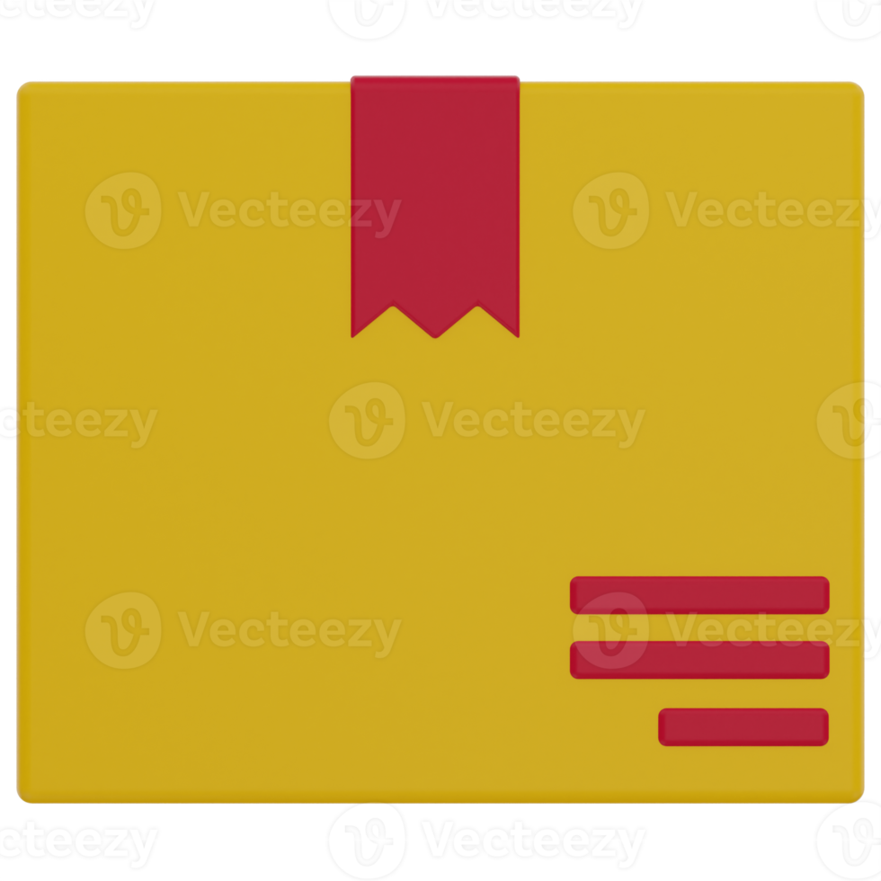 Delivery Box 3D Illustration png