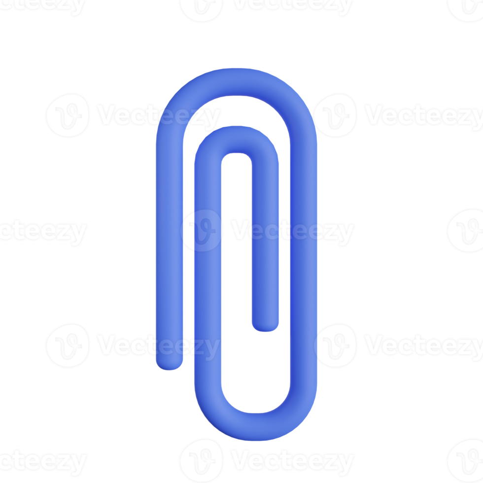 Paper Clip 3D Illustration png