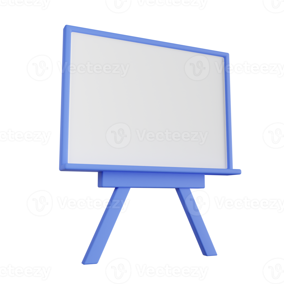 whiteboard 3d illustratie png