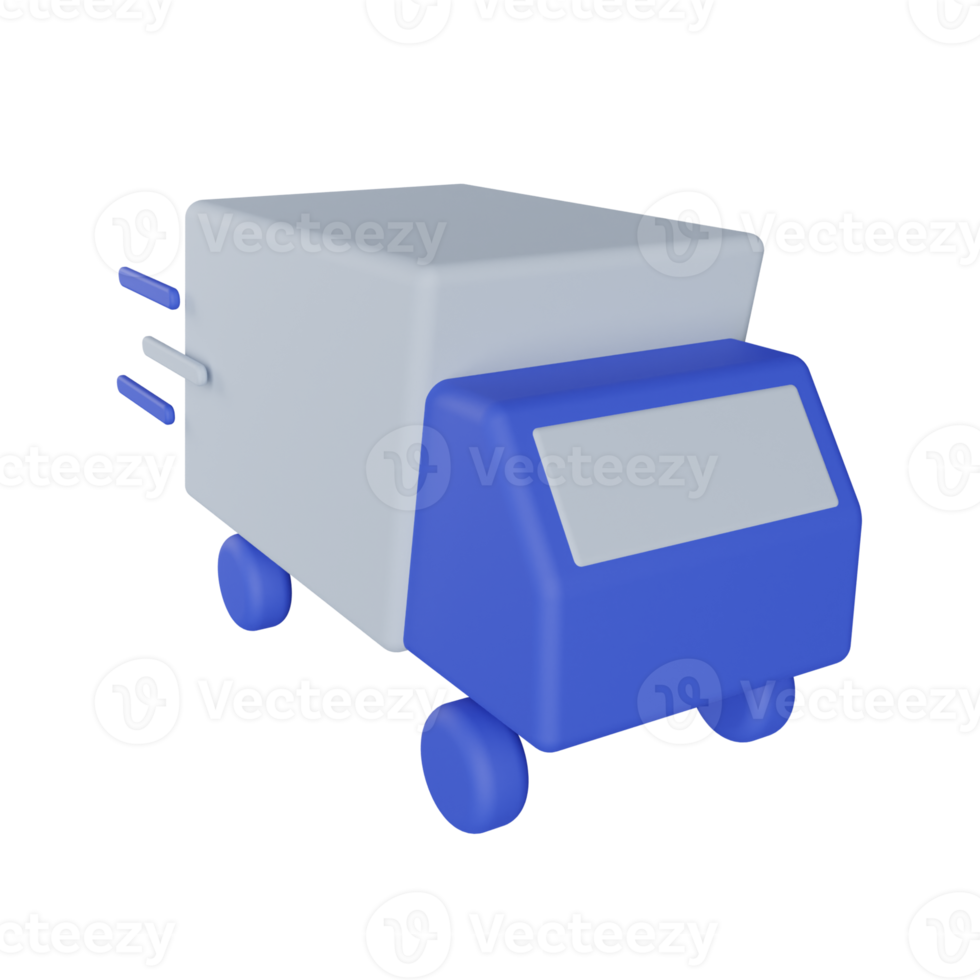 Truck Shipping 3D Illustration png