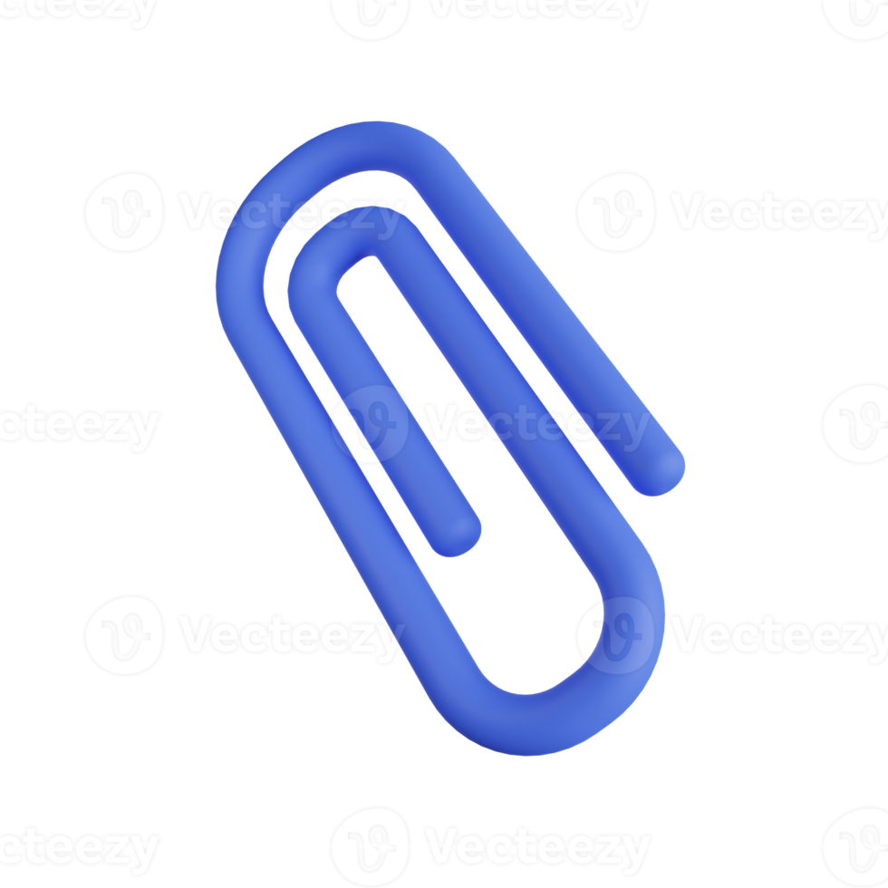 Paper Clip 3D Illustration png