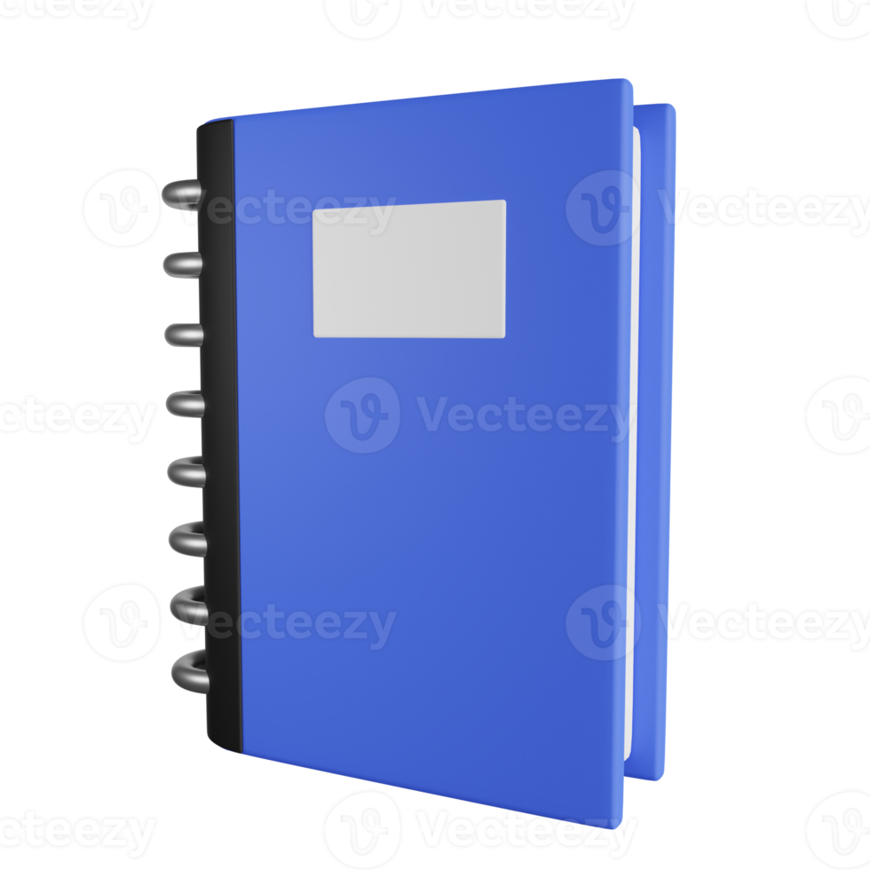 Notebook 3D Illustration png