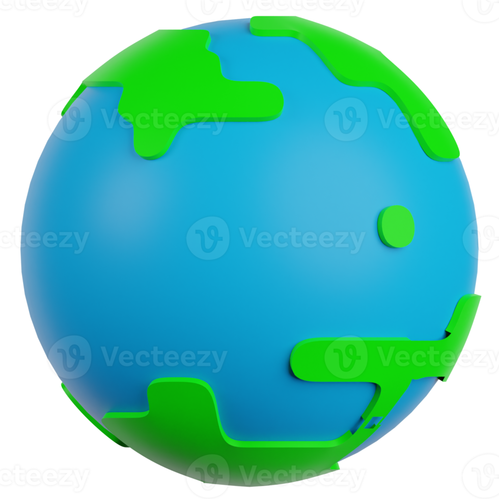 Earth 3D Illustration png