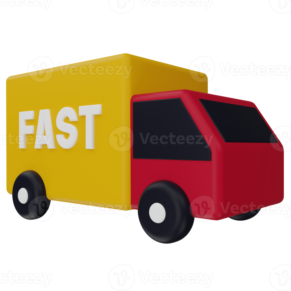 Fast Delivery 3D Illustration png