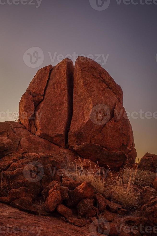 Round granite rock formations photo