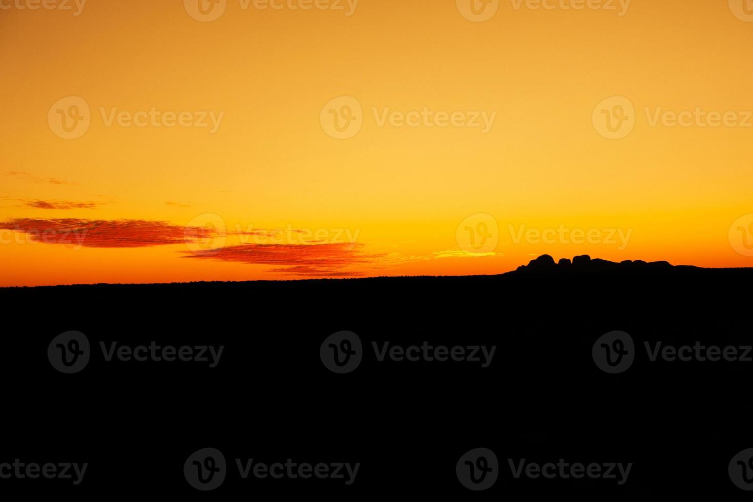 Sunset rock formation background photo