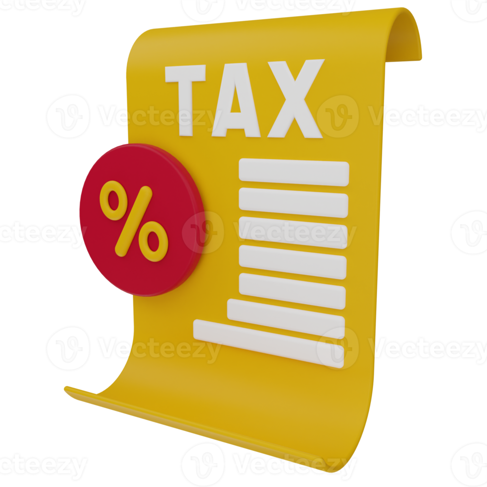 Tax Free 3D Illustration png