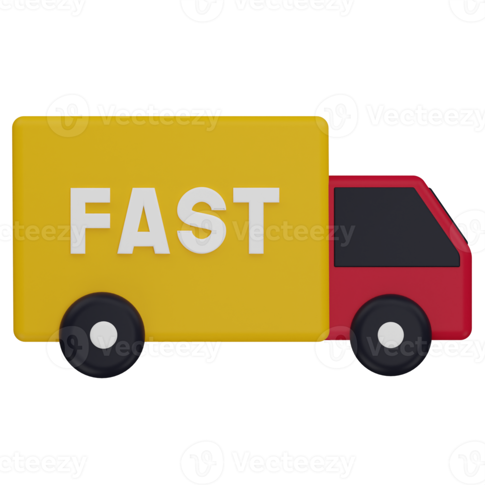 Fast Delivery 3D Illustration png