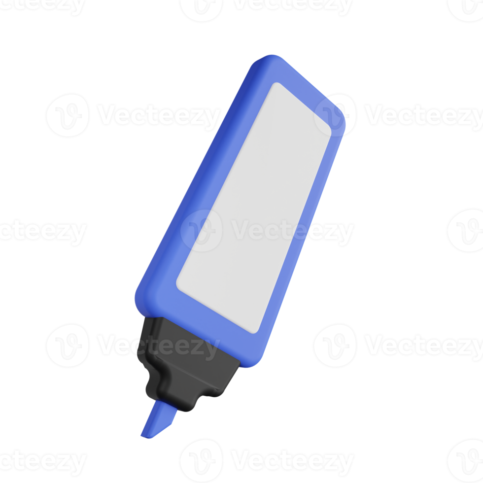 Highlighter 3D Illustration png