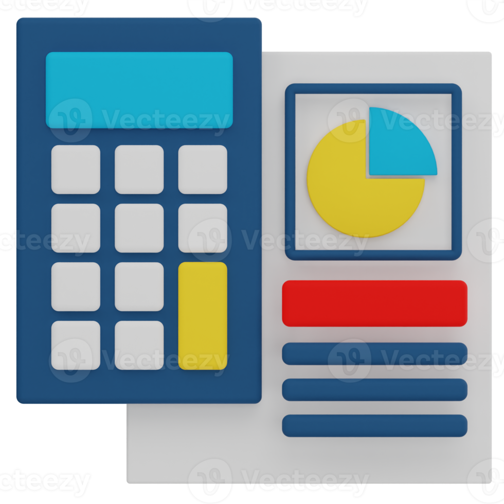 Calculator 3D Illustration png