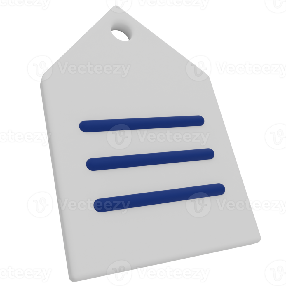 Label 3D Illustration png