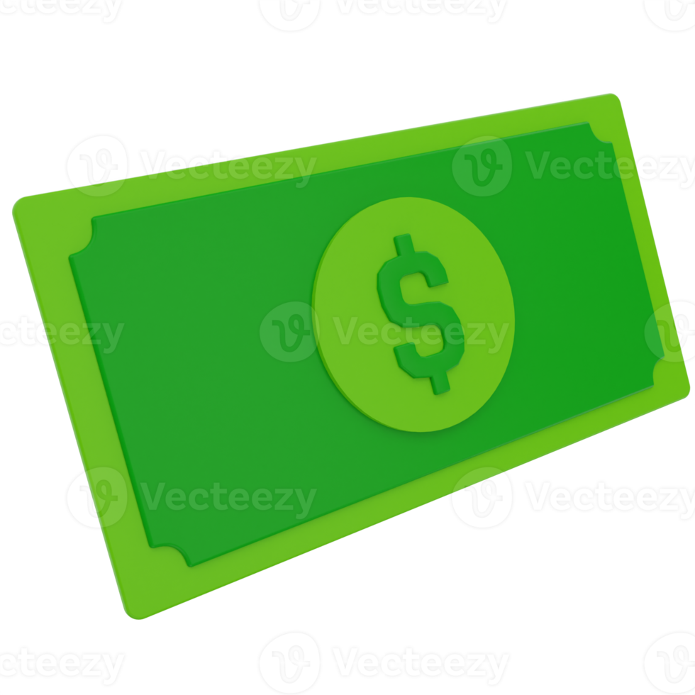 Pay Cash 3D Illustration png