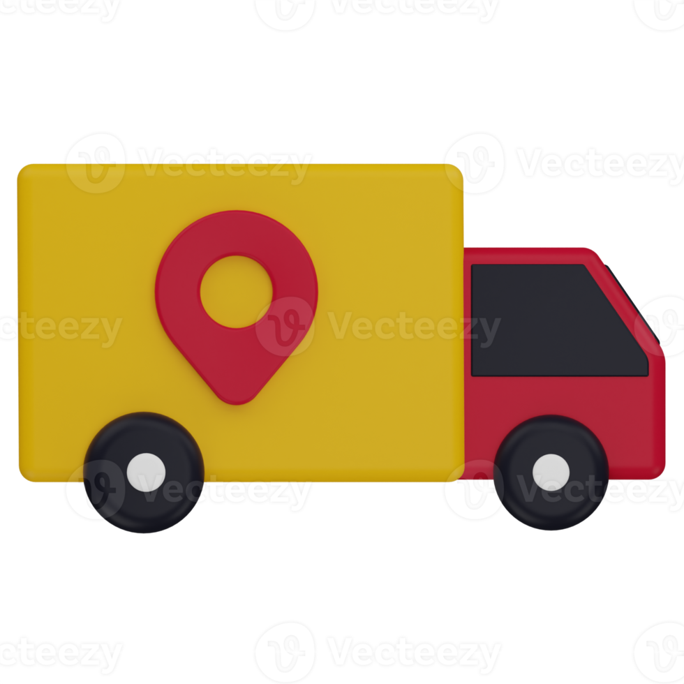 Delivery Location 3D Illustration png