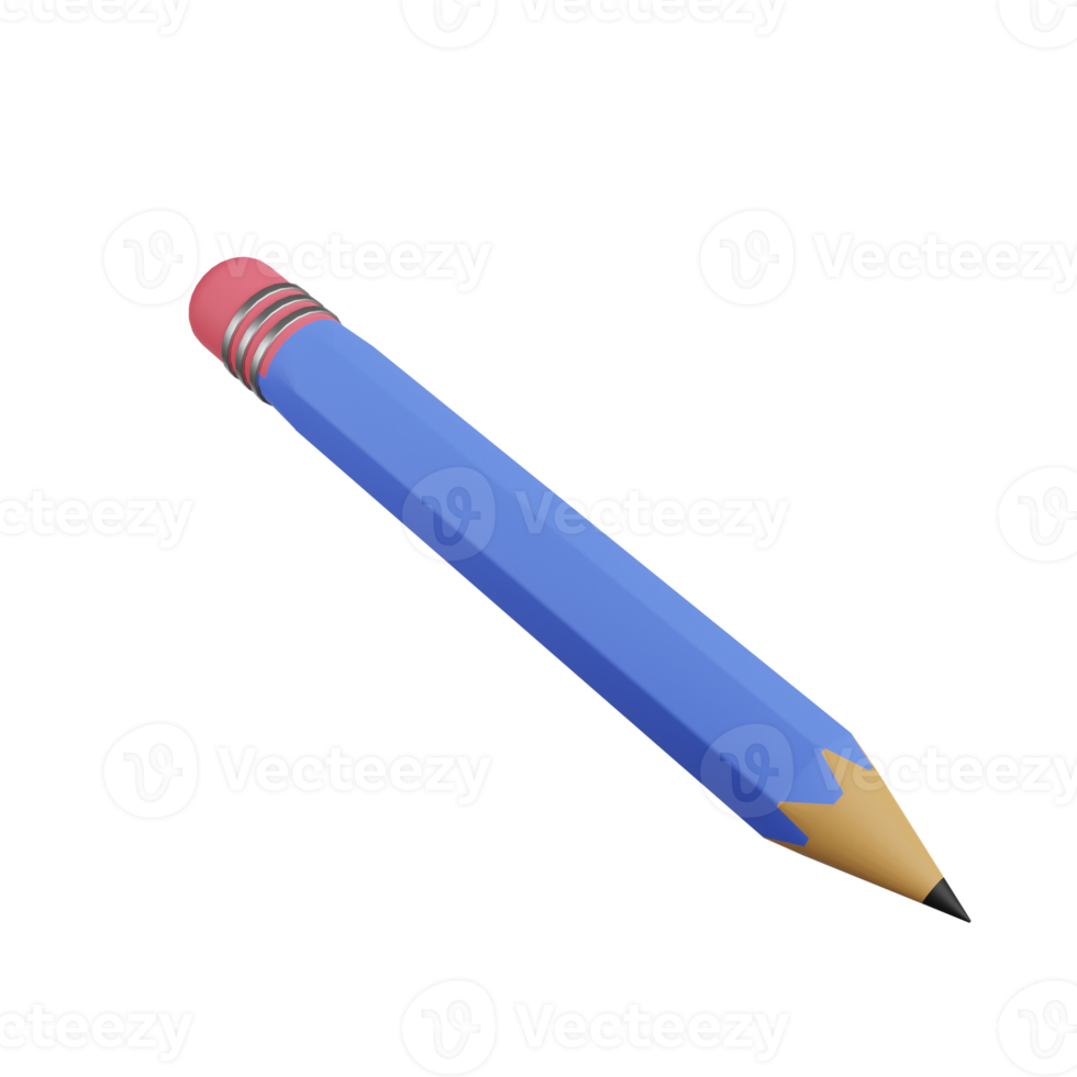 bleistift 3d-illustration png