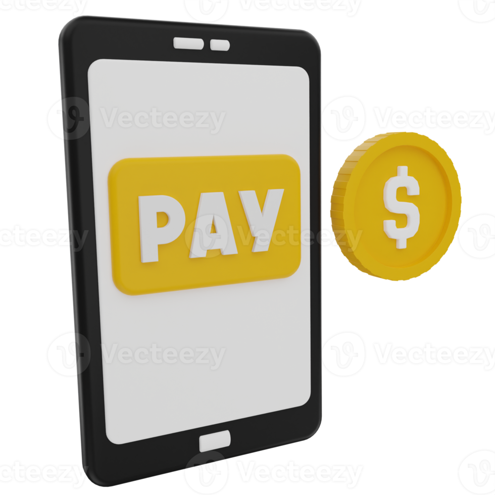 Online Payment 3D Illustration png