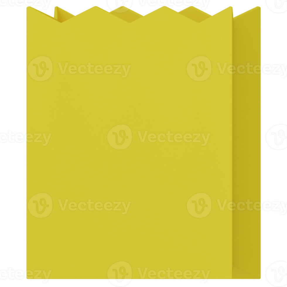 Paper Bag 3D Illustration png