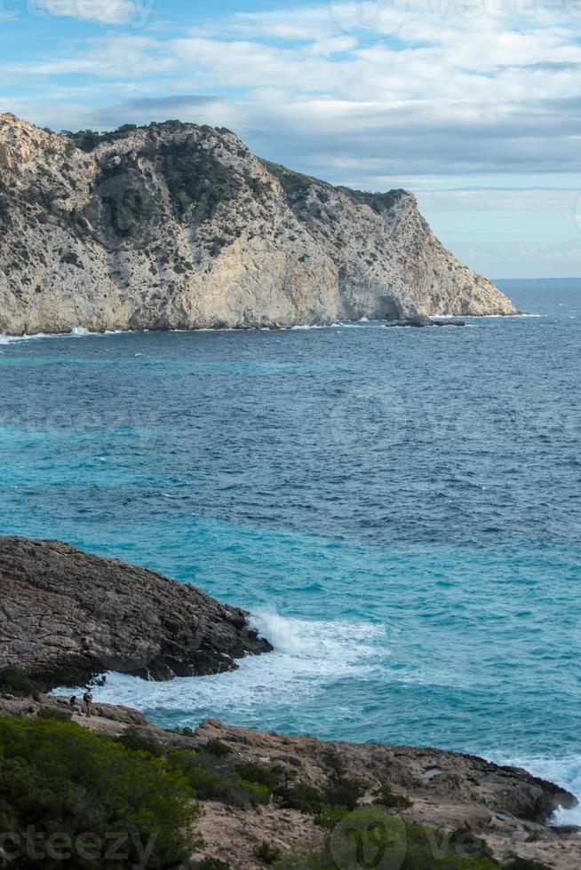 Sa pedrera de Cala de Hort, Atlantis at late afternoon 10981437 Stock