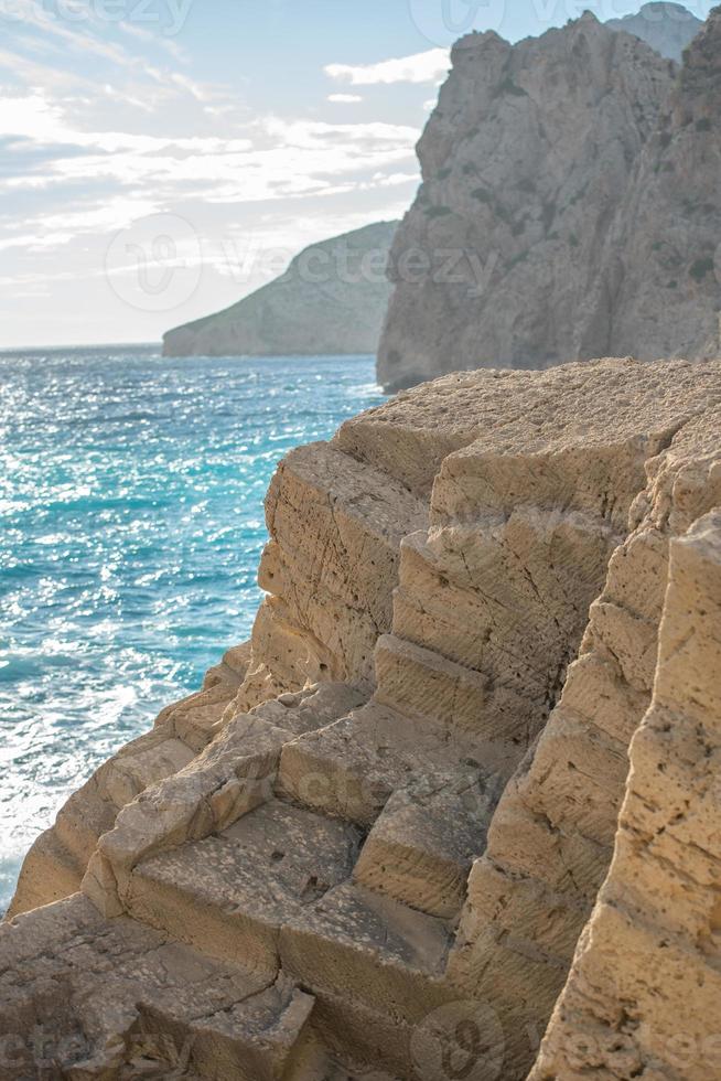 Sa pedrera de Cala de Hort, Atlantis at late afternoon 10981498 Stock