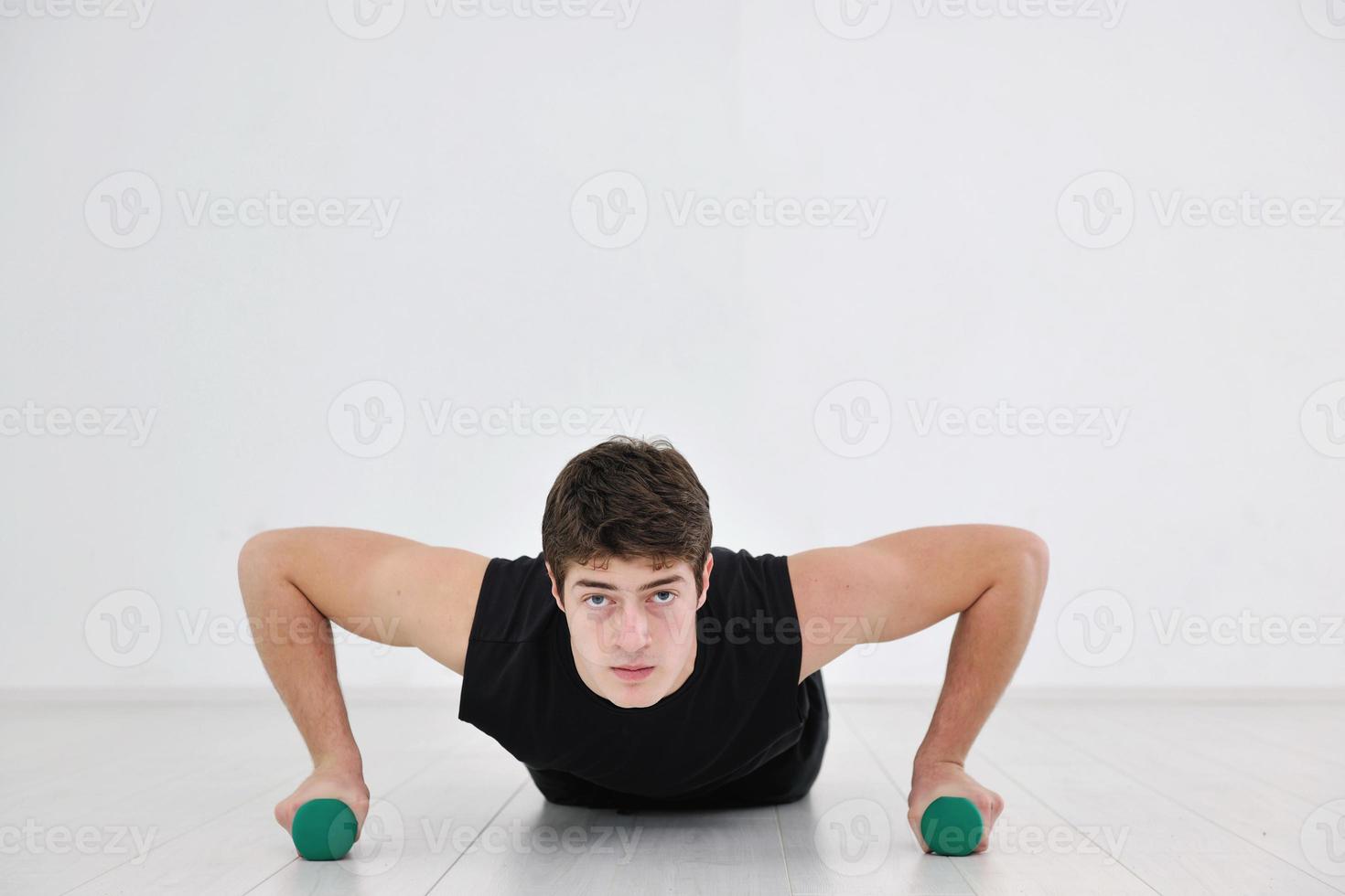 entrenamiento físico hombre foto