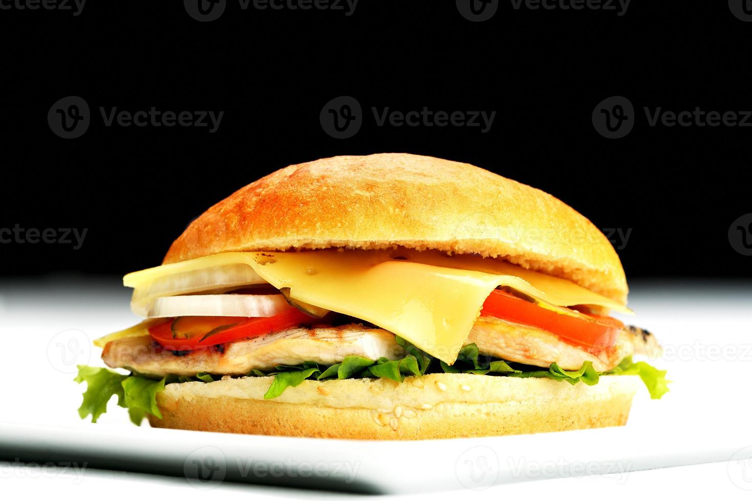 hamburger fast food photo