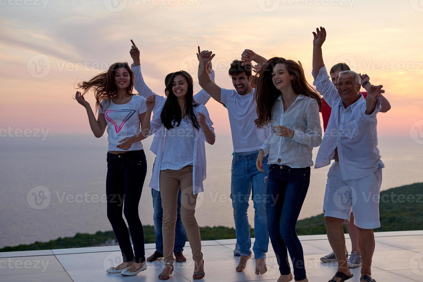 party people  on sunset photo