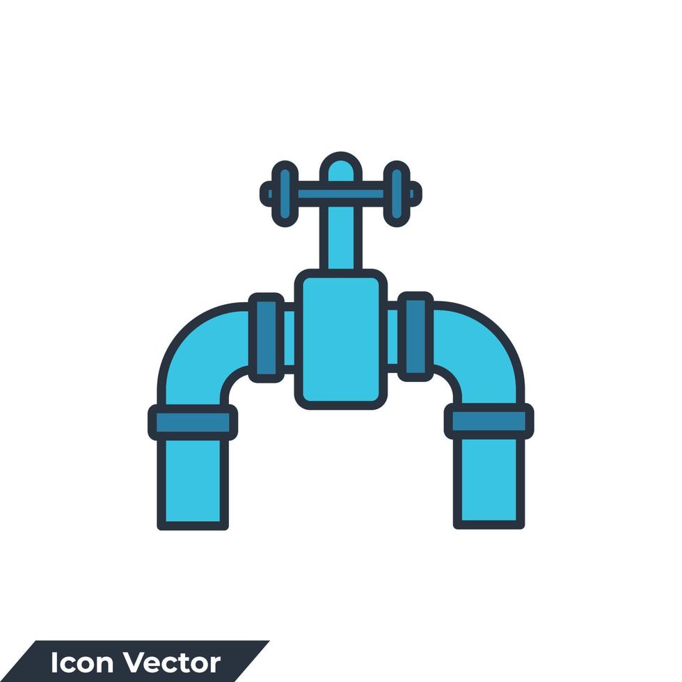 plumbing icon logo vector illustration. plumbing sign symbol template for graphic and web design collection