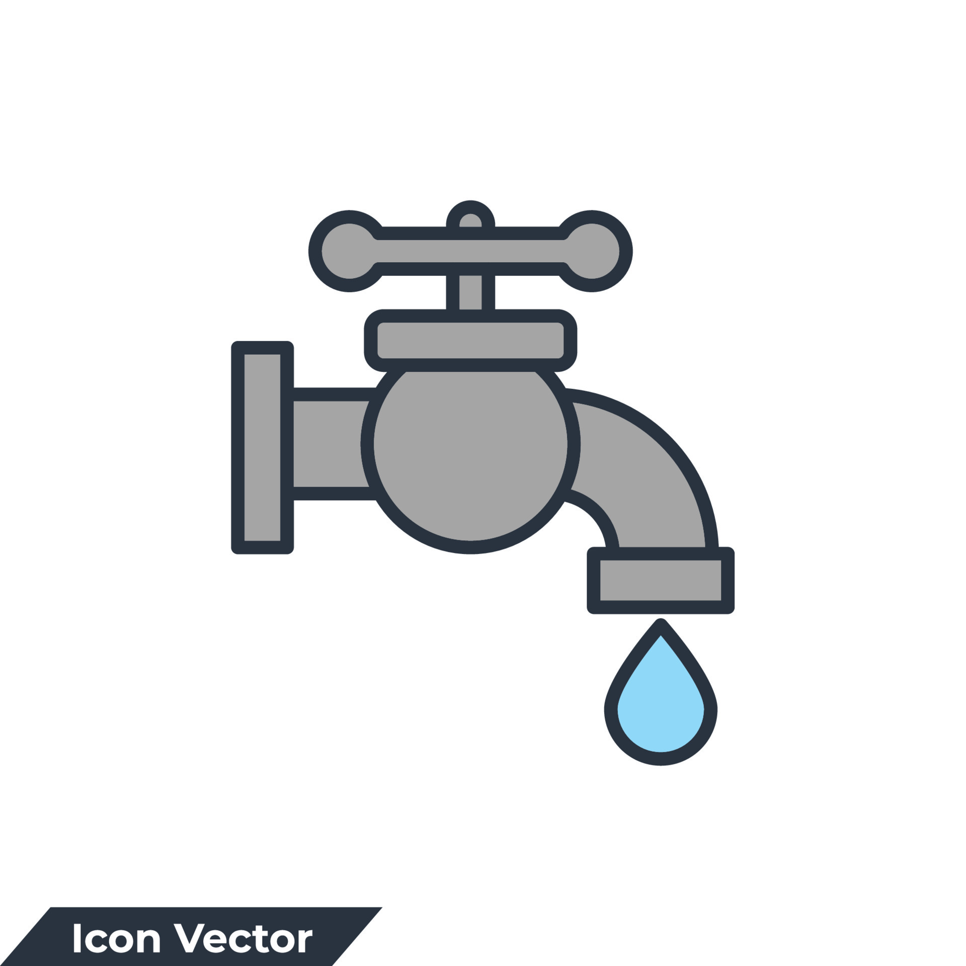 tap faucet icon logo vector illustration. Faucet symbol template for graphic  and web design collection 10982541 Vector Art at Vecteezy