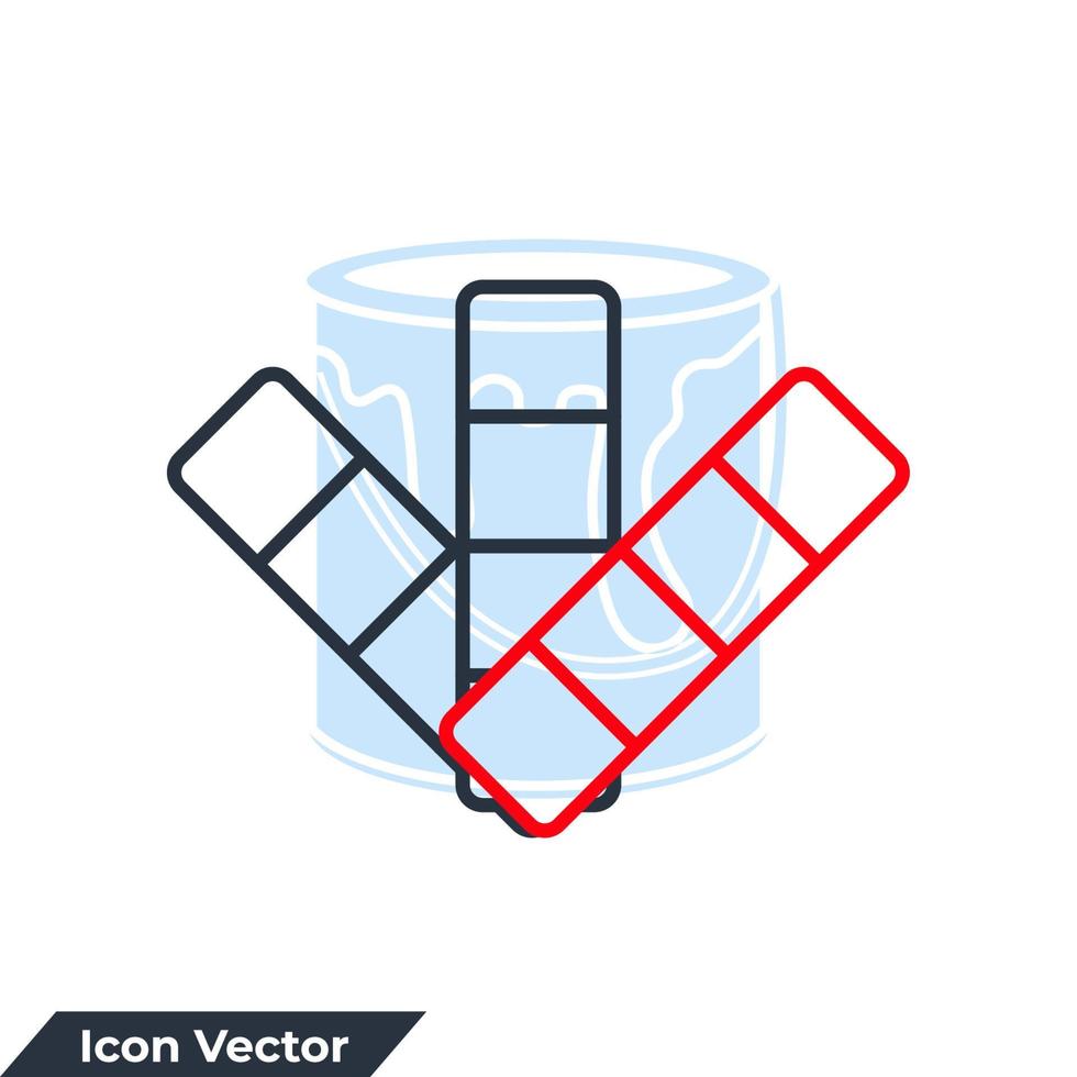 ilustración de vector de logotipo de icono de muestra de color. plantilla de símbolo lleno de papelería de paleta de colores para la colección de diseño gráfico y web