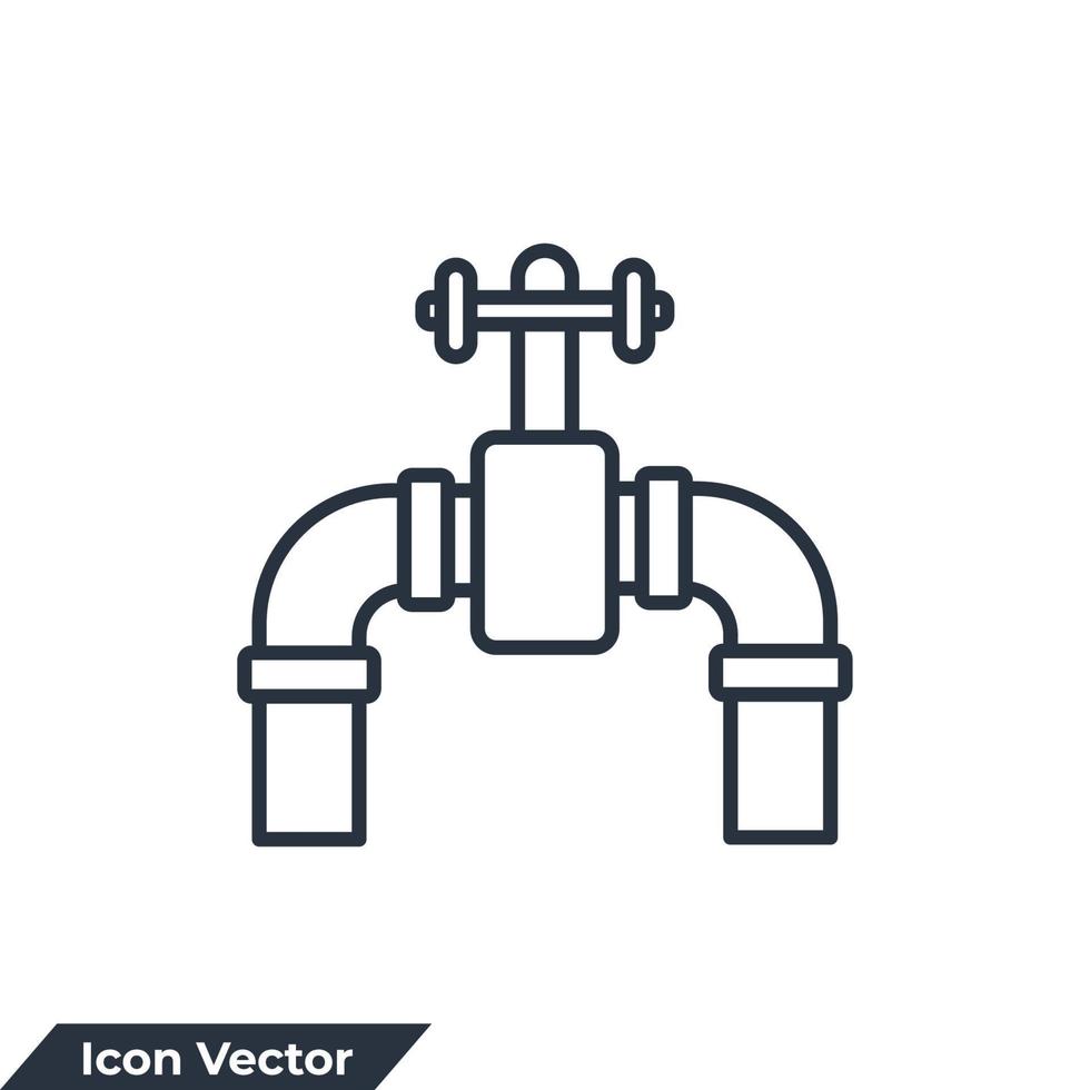plumbing icon logo vector illustration. plumbing sign symbol template for graphic and web design collection