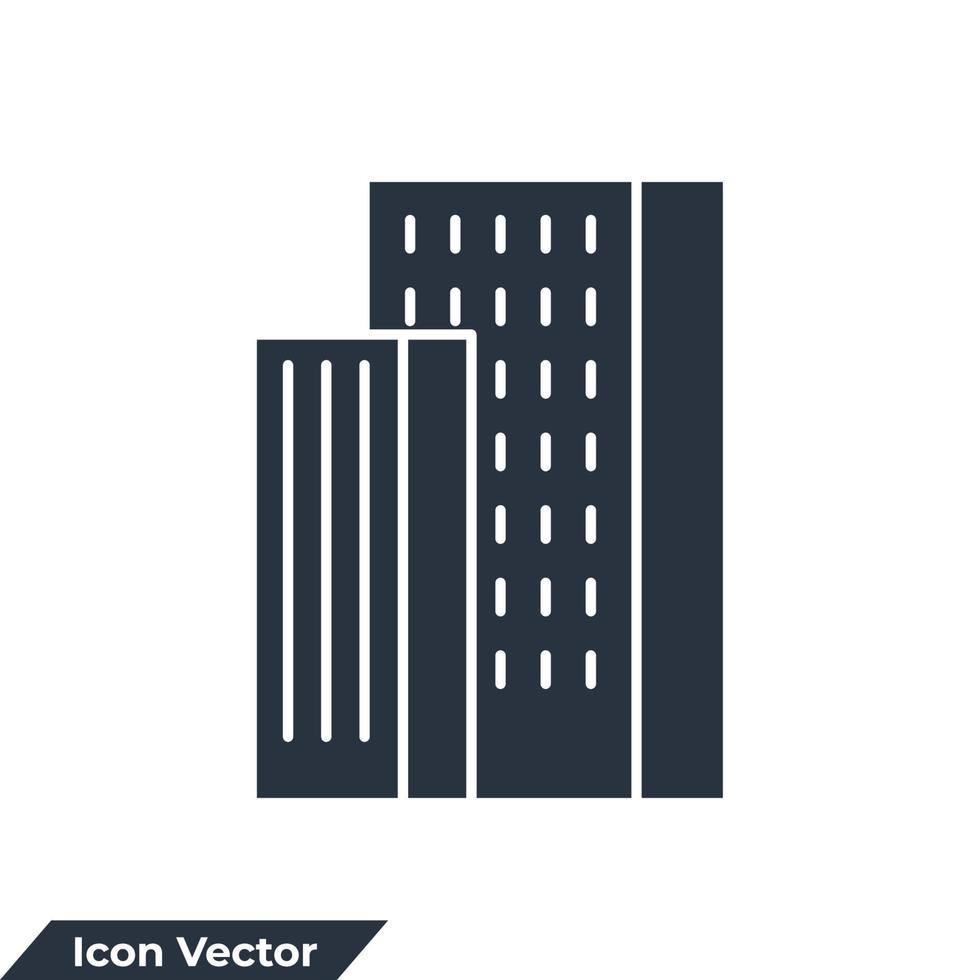 building icon logo vector illustration. Architecture concept symbol template for graphic and web design collection