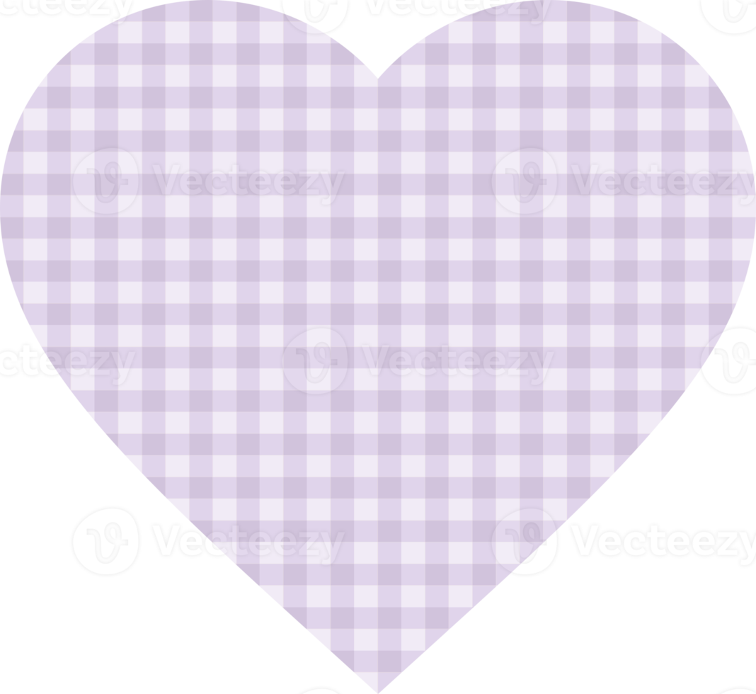 Plaid Purple Heart png