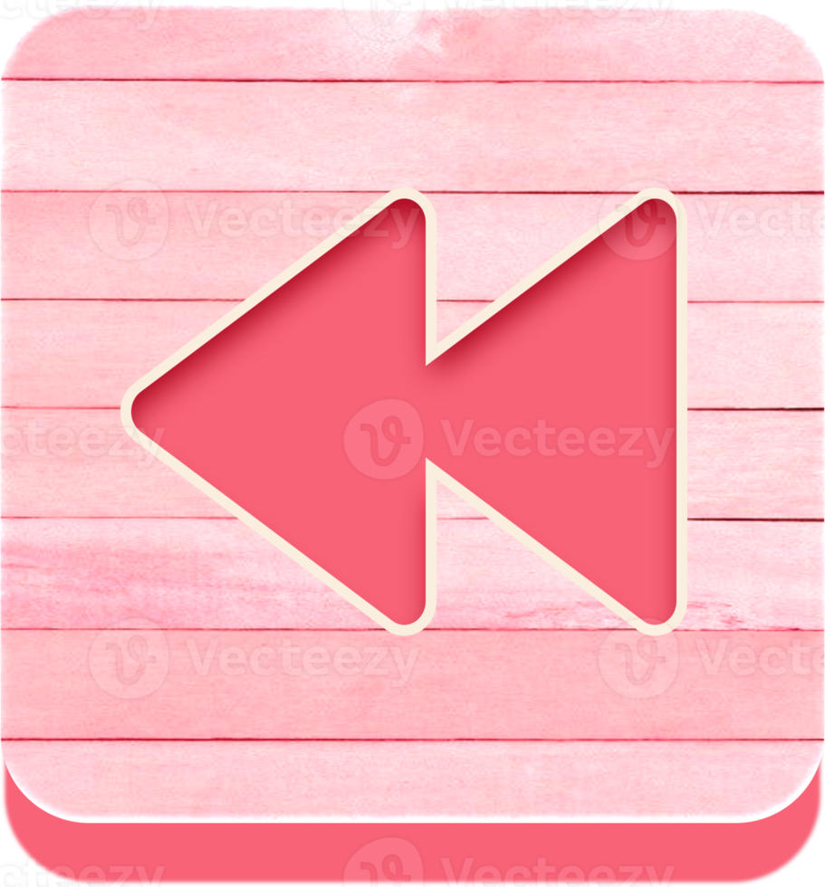 Wooden Backward Button, Wooden Icon png