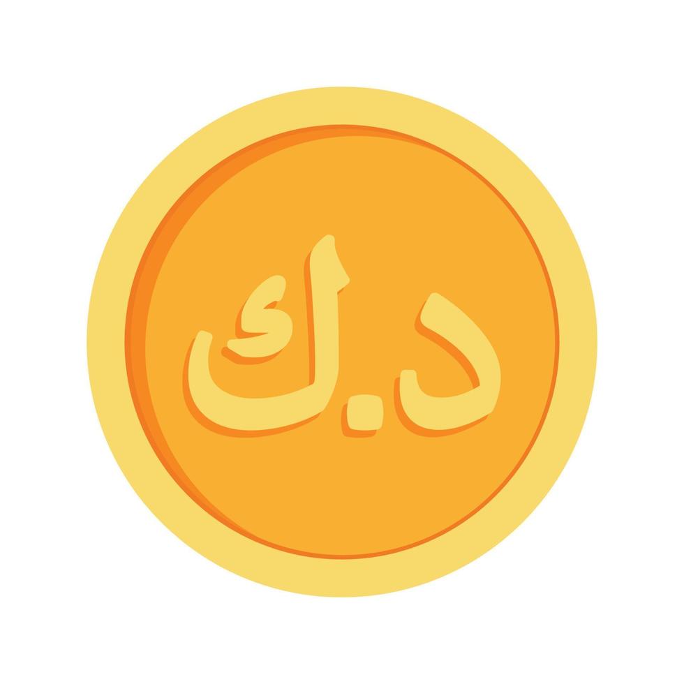 icono de moneda de dinar kuwaití clipart para negocios y finanzas moneda de dinero de kuwait en elementos animados ilustración vectorial vector