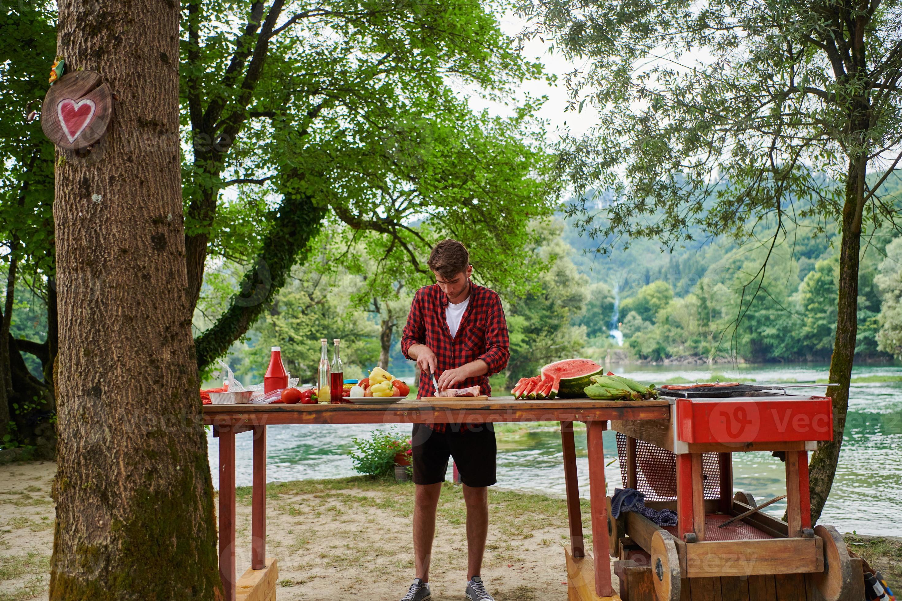 Man Cooking Tasty Food For French Dinner Party 10983058 Stock Photo At man-cooking-tasty-food-for-french-dinner-party-10983058-stock-photo-at