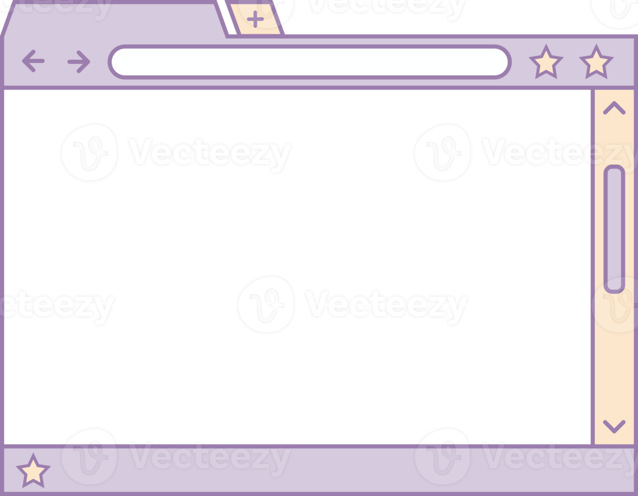 Purple Cute UI Browser, Cute Web Browser 10983172 PNG