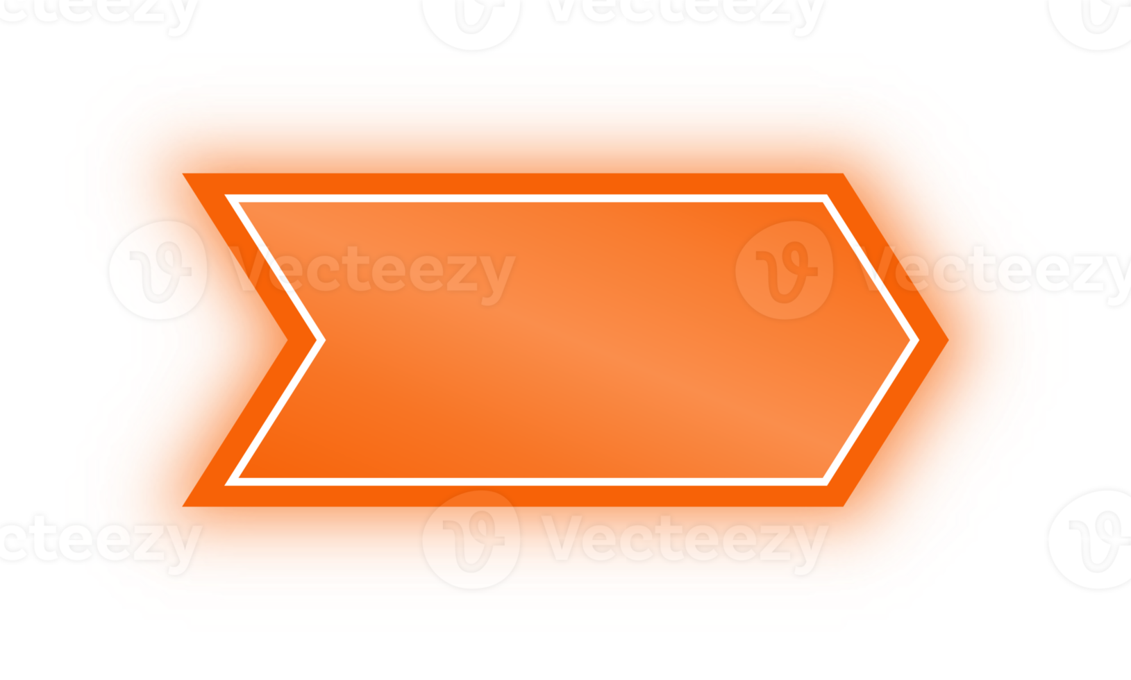 Neon Orange Arrow Banner, Neon Arrow png