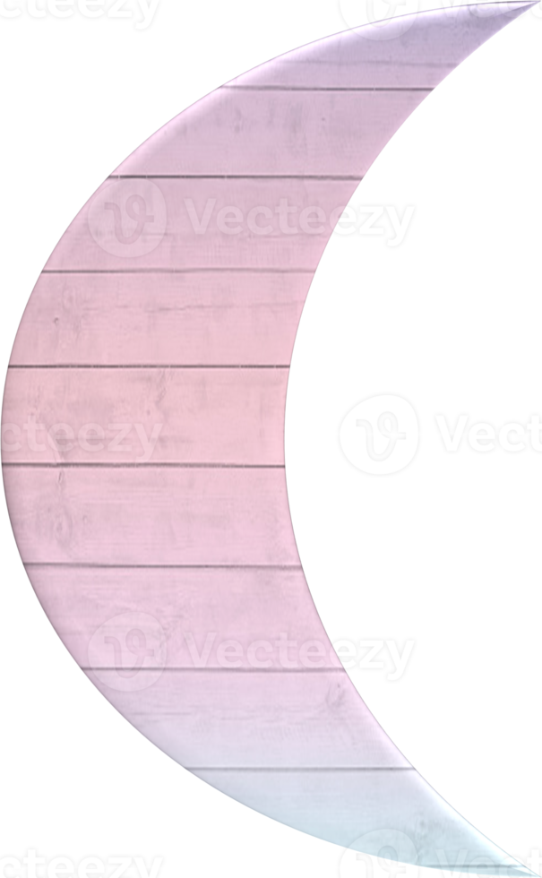 Mond Holzschild png