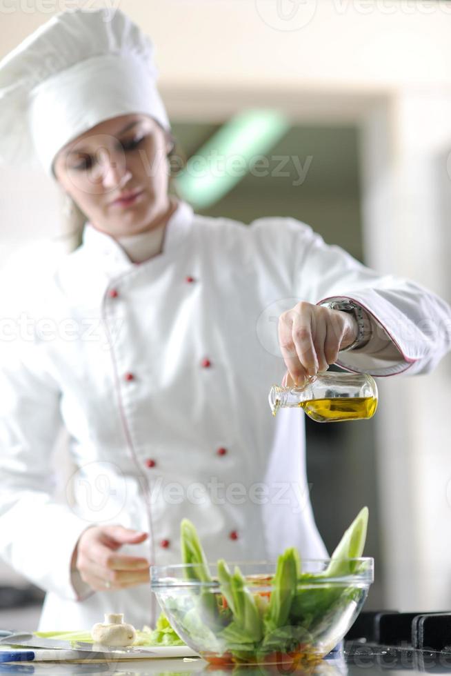 chef preparing meal photo