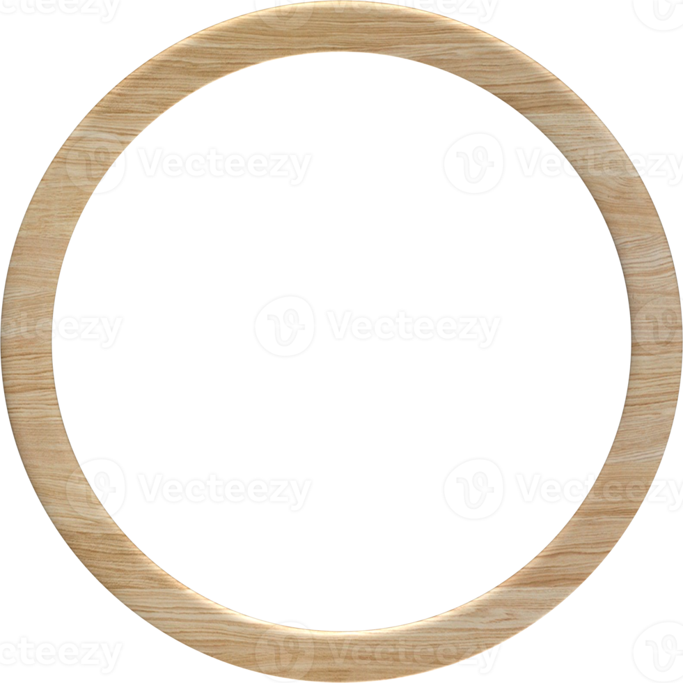 Wooden Round Frame png